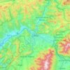 Sillein topographic map, elevation, terrain