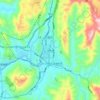 Wandong topographic map, elevation, terrain