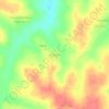 Kouakro topographic map, elevation, terrain