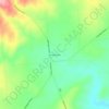 Woodchester topographic map, elevation, terrain