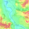 Athos topographic map, elevation, terrain