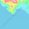 Cape Krios topographic map, elevation, terrain