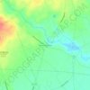 Hunts Crossroads topographic map, elevation, terrain