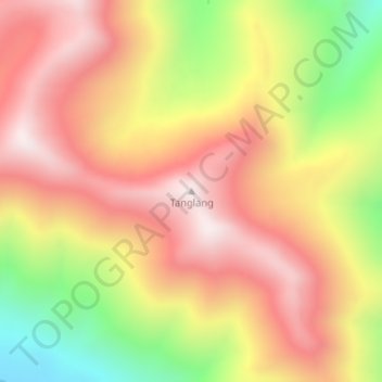 Tanglang topographic map, elevation, terrain