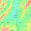 秀山县 topographic map, elevation, terrain