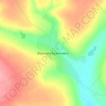 Верхняя Бузиновка topographic map, elevation, terrain