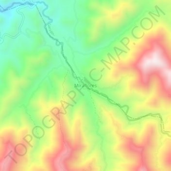 Miraflores topographic map, elevation, terrain