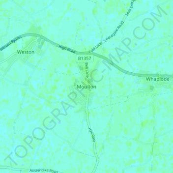 Moulton topographic map, elevation, terrain