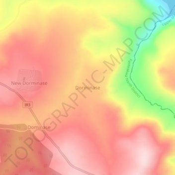 Dorminase topographic map, elevation, terrain