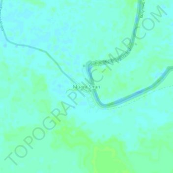 Muara Siran topographic map, elevation, terrain