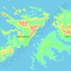 Islas Malvinas topographic map, elevation, terrain