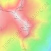 Cerro Corona del Diablo topographic map, elevation, terrain