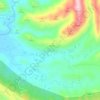 Çardak topographic map, elevation, terrain