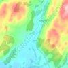 Nether Largie topographic map, elevation, terrain