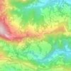 Dhampus topographic map, elevation, terrain