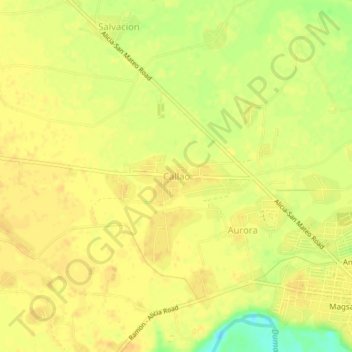 Callao topographic map, elevation, terrain