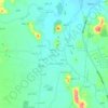 Al Hurban topographic map, elevation, terrain