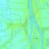 Prek Ambel topographic map, elevation, terrain