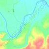 Bend topographic map, elevation, terrain