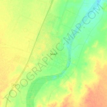 Al Khurmah topographic map, elevation, terrain