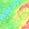 New Penshaw topographic map, elevation, terrain