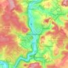 Bad Kissingen topographic map, elevation, terrain