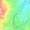 Ciburuy topographic map, elevation, terrain