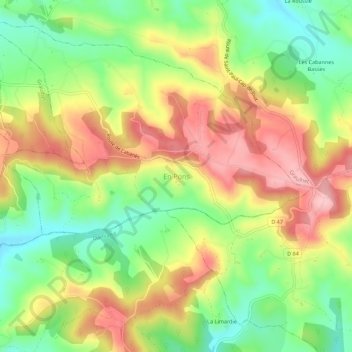 En Pons topographic map, elevation, terrain