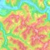 Calis topographic map, elevation, terrain