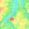 La Porte au Rocher topographic map, elevation, terrain