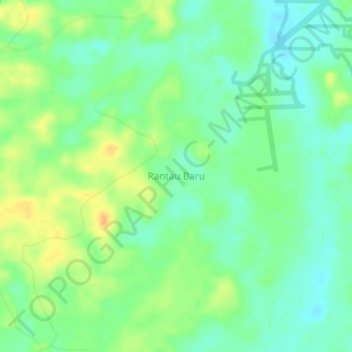 Rantau Baru topographic map, elevation, terrain