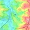 Renishaw topographic map, elevation, terrain