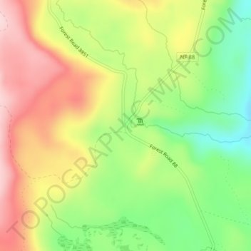 Tire Junction topographic map - Thumbnail