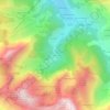 Prétairié topographic map, elevation, terrain