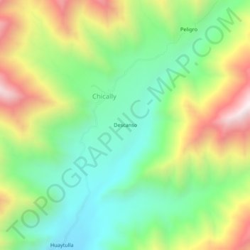 Descanso topographic map, elevation, terrain