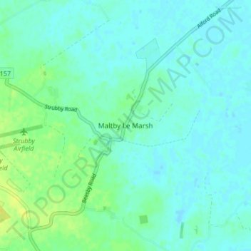 Maltby Le Marsh topographic map, elevation, terrain