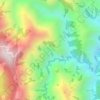 Las Rojas topographic map, elevation, terrain