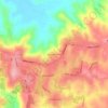 Pearces Corner topographic map, elevation, terrain