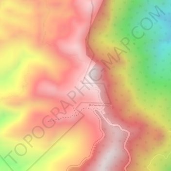 Doi Samer Dao Viewpoint topographic map, elevation, terrain