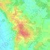 Ourse topographic map, elevation, terrain