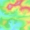 Ghinda topographic map, elevation, terrain