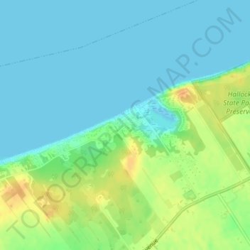 Luce Landing topographic map, elevation, terrain