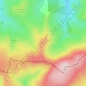 Windy Rig topographic map, elevation, terrain