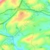 Higher Wonton topographic map, elevation, terrain