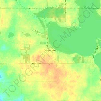 Manitou Beach topographic map, elevation, terrain