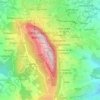 Monte Titano topographic map, elevation, terrain