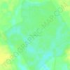 Melin Megikar topographic map, elevation, terrain