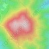 Doi Chang topographic map, elevation, terrain