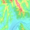 Gërdec topographic map, elevation, terrain