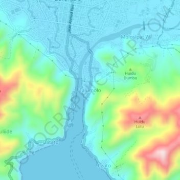 Talumolo topographic map, elevation, terrain